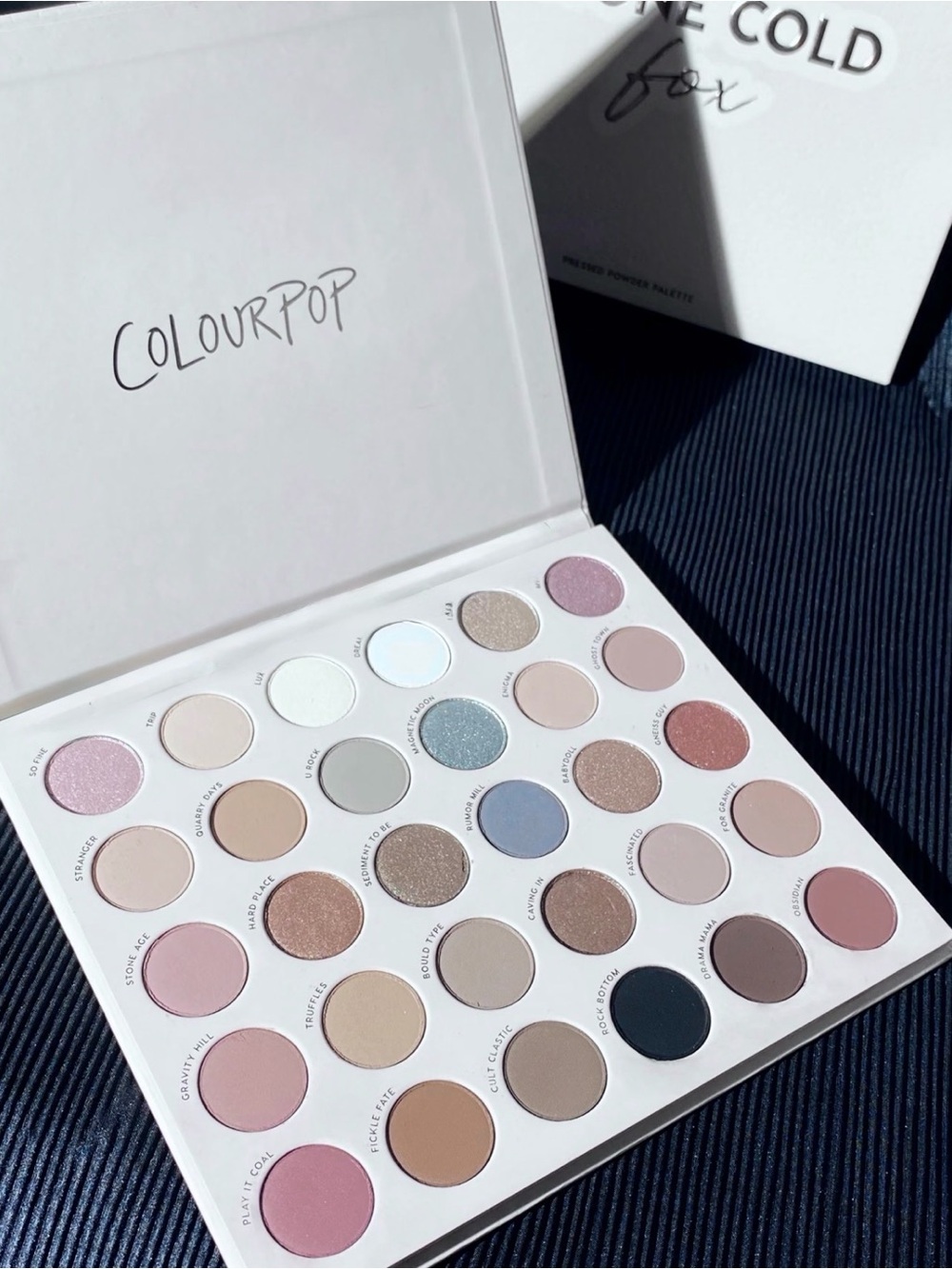Colourpop Stone Cold Fox Eyeshadow Palette - 30 cool-tone shades